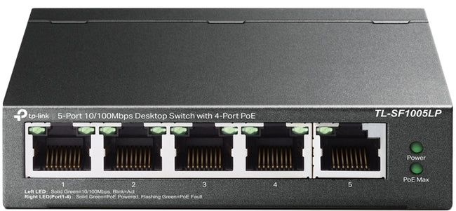 TP-Link SF1005LP 5-Port Desktop PoE Switch