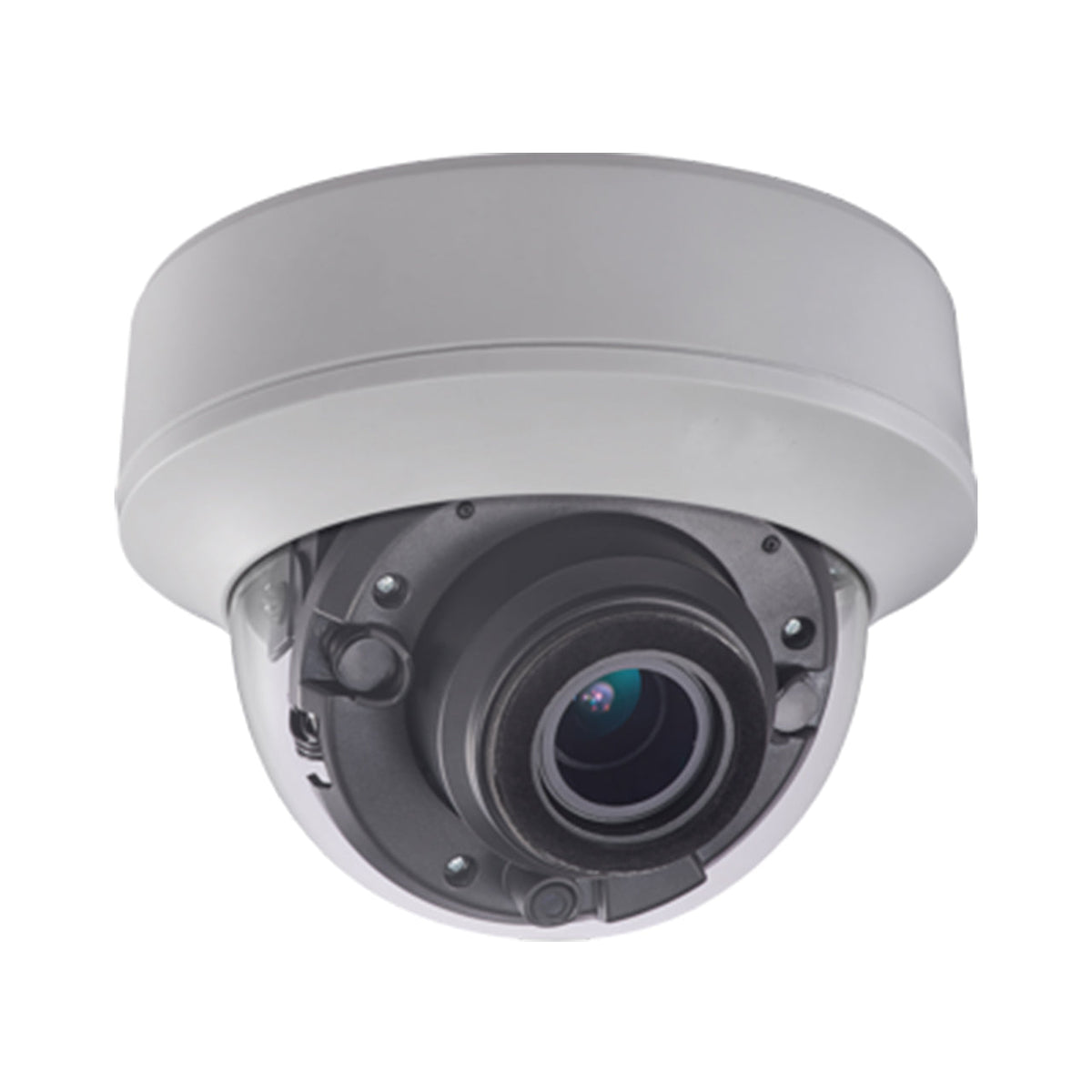 5MP TVI Motorized Dome, 40m IR, Hikvision PoC — White / Motorized