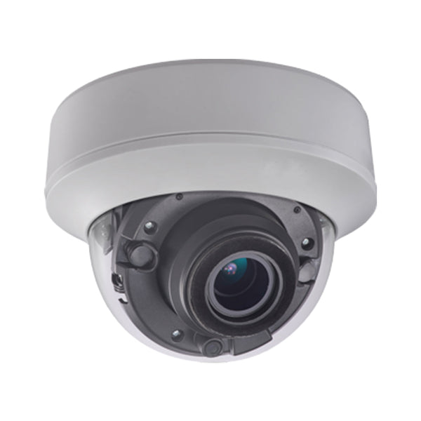 5MP TVI Motorized Dome, 40m IR, Hikvision PoC — Black / Motorized