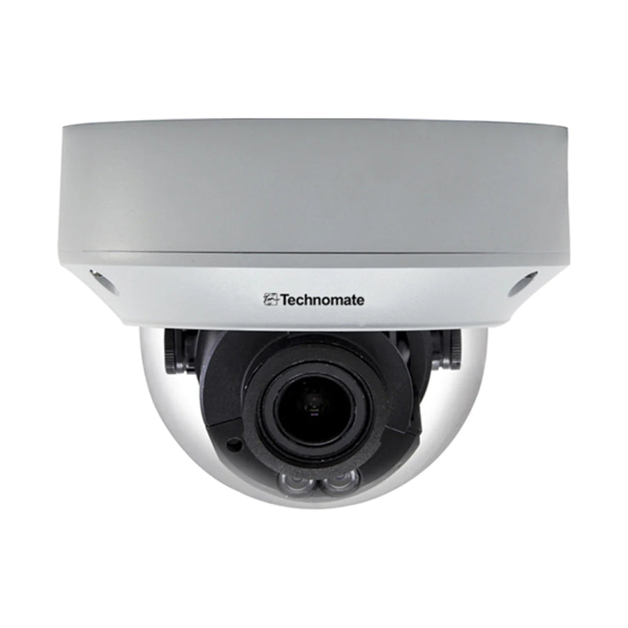 Technomate 4MP IP Motorized Vandal Dome, 30m IR, Guard Viewer App
