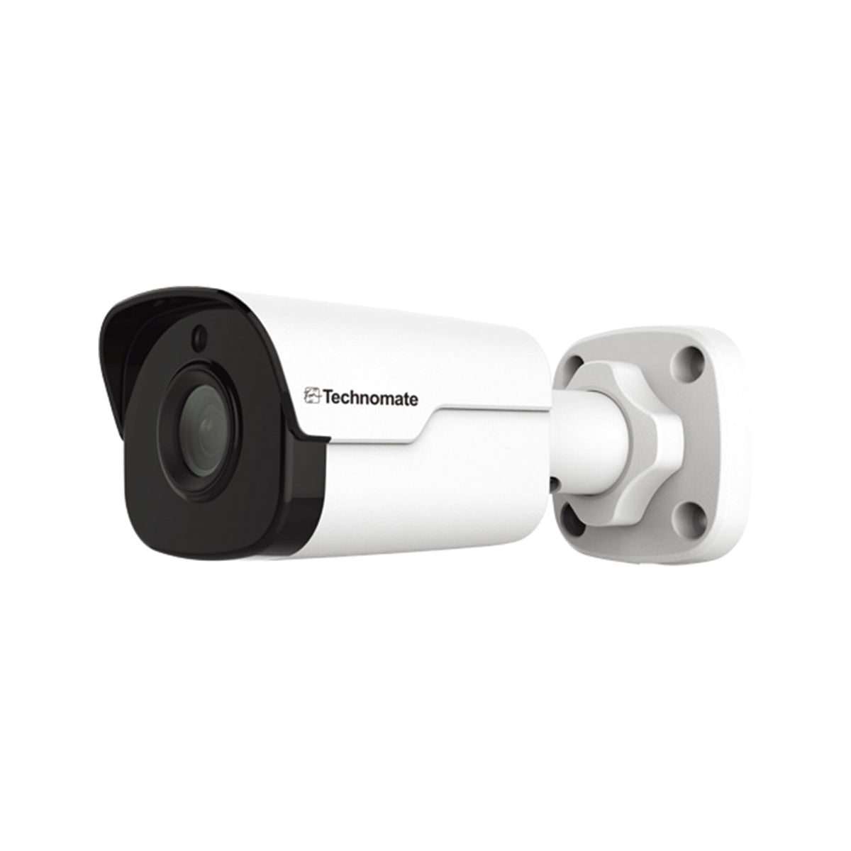 Technomate 5MP IP Bullet, 30m IR, Audio, Guard Viewer App — White / 4mm