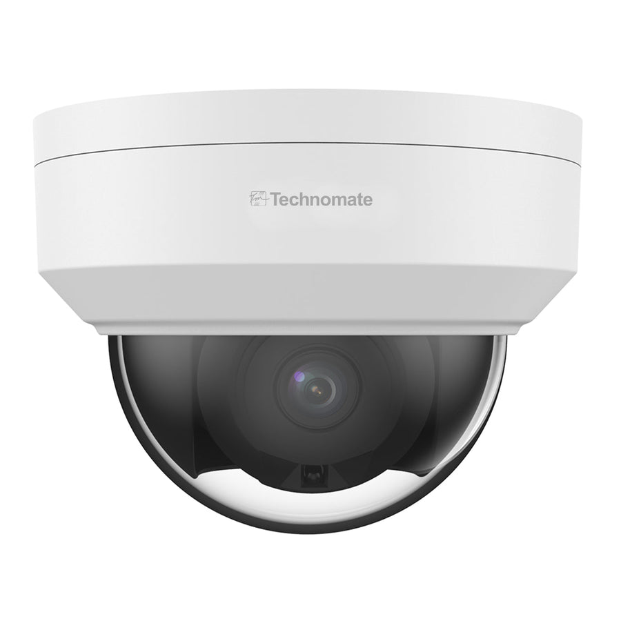 Technomate 5MP IP Vandal Dome, 30m IR, Guard Viewer App — Black / 2.8mm