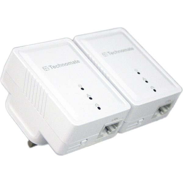 Technomate 600Mbps HomePlug Kit - Internet over Mains Power