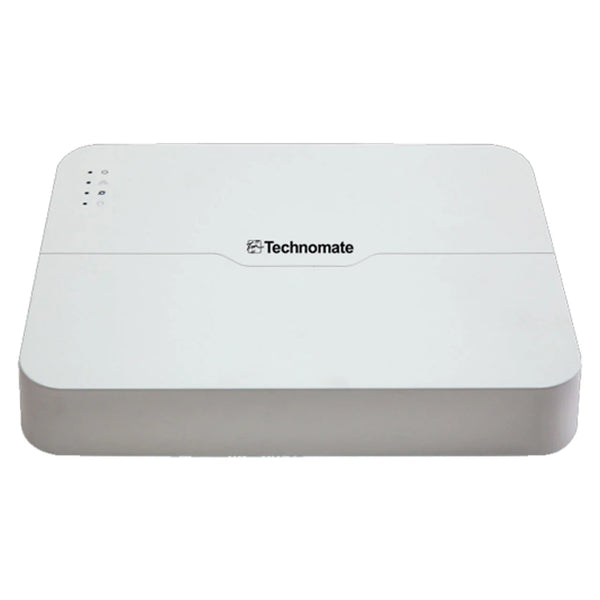 Technomate 4-Channel NVR up to 4MP, 4-PoE, 1-SATA, Guard Viewer App