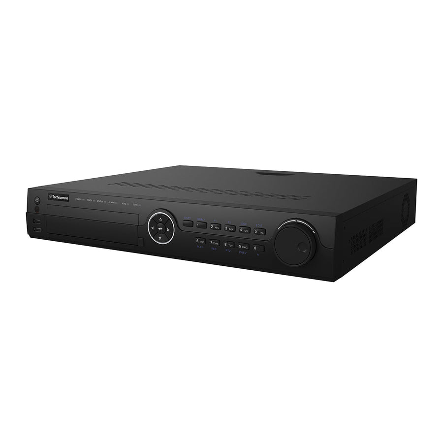 16-Channel Hikvision Compatible NVR up to 8MP, 16-PoE, 4-SATA
