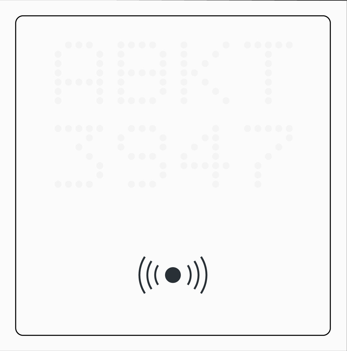 Technomate 2-Wire Intercom Card Reader Module with Dot-Matrix Display