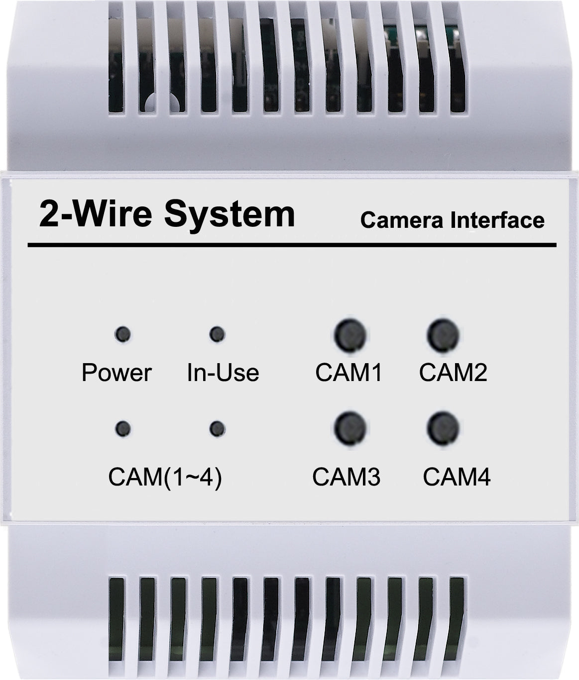 Technomate 2-Wire Intercom QSW connects 4 CVB-S Analogue CCTV Cameras