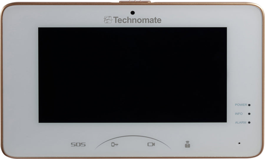 Technomate IP PoE Intercom 7" Touch Screen with WiFi — White