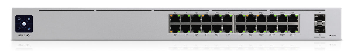 Ubiquiti Networks UniFi Pro 24-Port PoE Managed L2/L3 Gigabit Ethernet (10/100/1000) Power over Ethernet (PoE) 1U Silver (USW-PRO-24-POE)