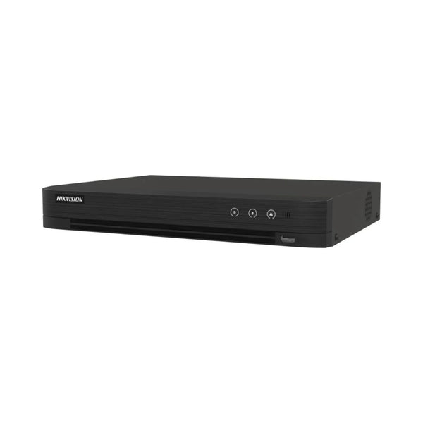 Hikvision 4-Channel PoC DVR up to 8MP, Audio Over Coax, AcuSense, 1-SATA, HUHI Series
