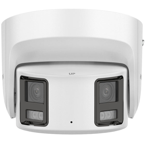 Hikvision 8MP IP Panoramic Turret, 30m ColorVu, AcuSense, 2-Way Audio, Speaker, Strobe — Black / Panoramic