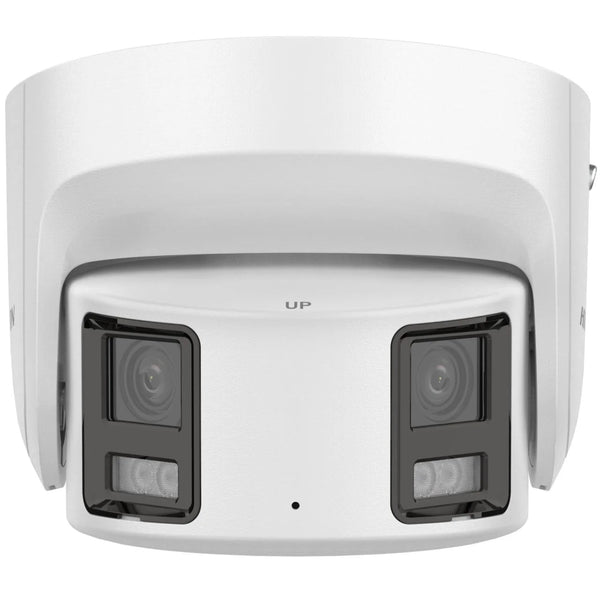 Hikvision 8MP IP Panoramic Turret, 30m ColorVu, AcuSense, 2-Way Audio, Speaker, Strobe