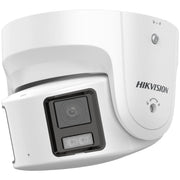 Hikvision 8MP IP Panoramic Turret, 30m ColorVu, AcuSense, 2-Way Audio, Speaker, Strobe