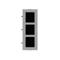 Hikvision Intercom 3 Module Bracket, Stainless Steel, Flush — Stainless Steel