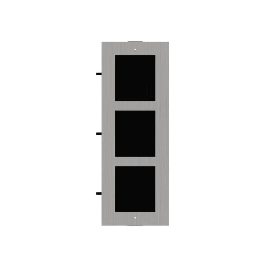 Hikvision Intercom 3 Module Bracket, Stainless Steel, Flush — Stainless Steel