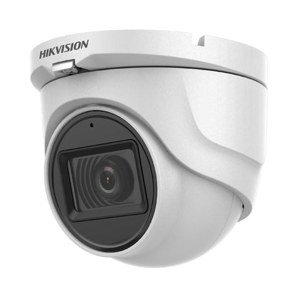 Hikvision 5MP TVI Mini Turret, 30m IR & Audio — White / 2.8mm