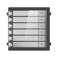 Hikvision Intercom 6-Button Module, Stainless Steel — Stainless Steel