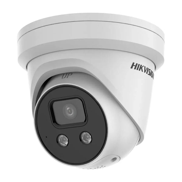 Hikvision 8MP IP Turret, 30m IR, AcuSense, 2-Way Audio, Speaker, Strobe