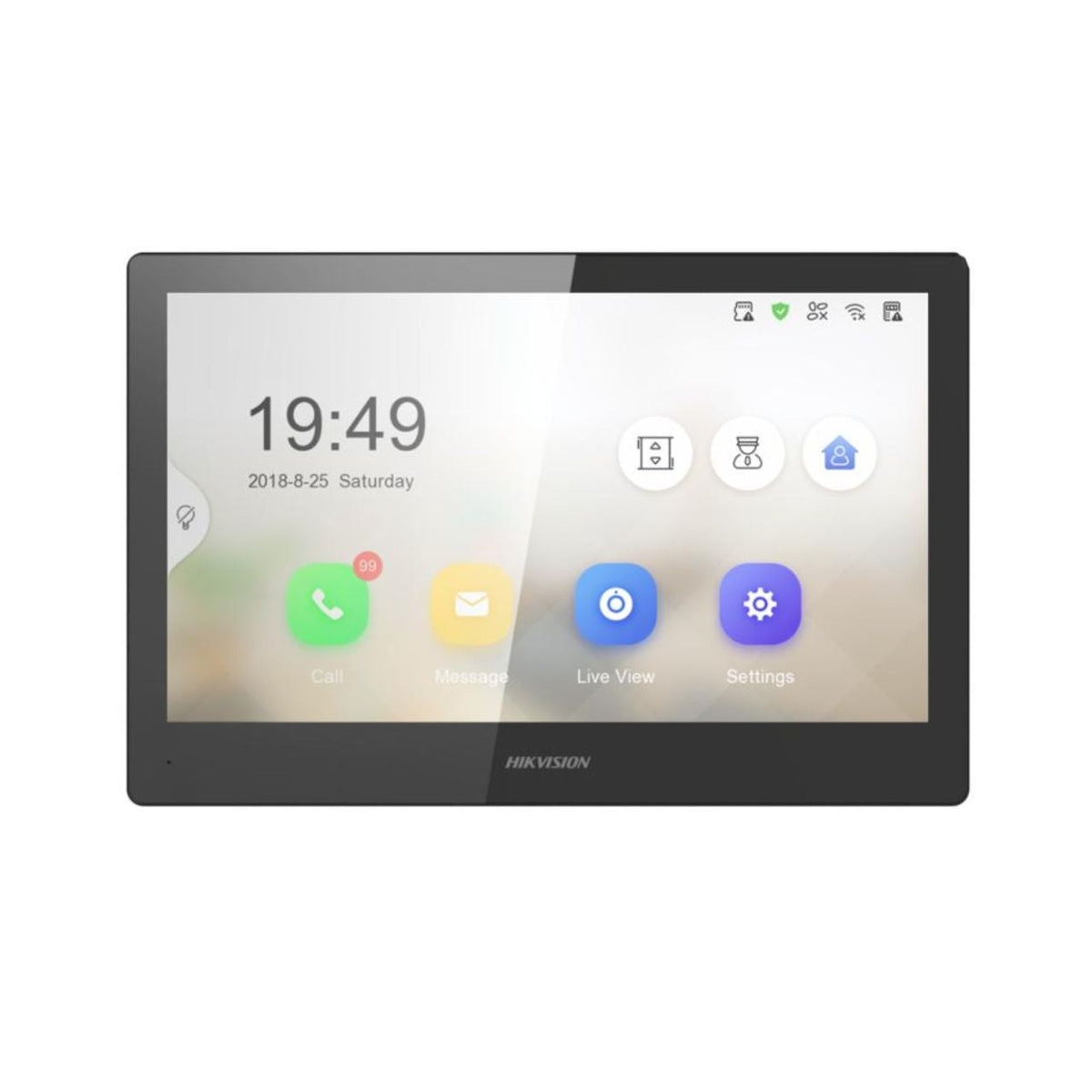 Hikvision IP PoE Intercom 10" Touch Screen with WiFi — Black