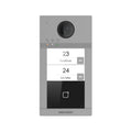 Hikvision IP PoE Intercom 2MP Door Station, Card Reader, 2 Buttons, Metal (Surface or Flush) — Flush / Grey