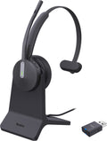 Yealink WH64 Single Ear Teams over the head DECT headset with DECT Dongle and Charging Stand