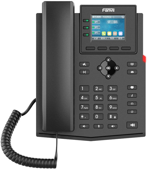 Fanvil X303-2 Wire IP Phone (Require PN8 or PN24 Gateway)