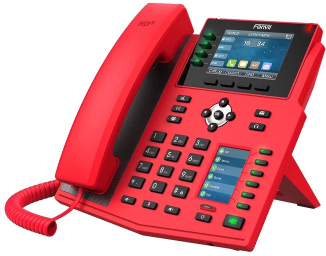 Fanvil X5U SIP Desk Phone (Red)
