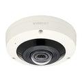 Hanwha XNF-8010RV X Series, 6MP WDR IP Fisheye Camera, 1.6mm Fixed Lens, IR 15M, IP66, White, (Replaces XNF-8010RV)