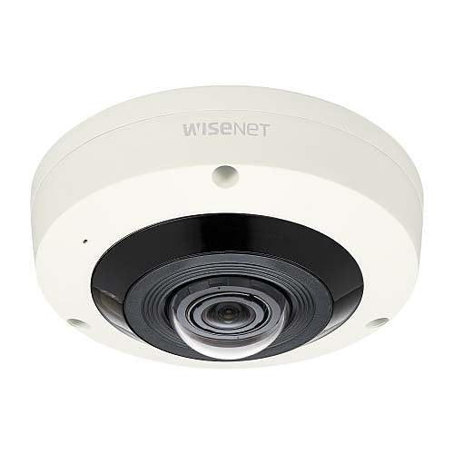 Hanwha XNF-8010RV X Series, 6MP WDR IP Fisheye Camera, 1.6mm Fixed Lens, IR 15M, IP66, White, (Replaces XNF-8010RV)