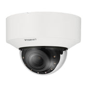 Hanwha XNV-C9083R X Series, WDR 4K IP Dome Camera, 4.4-9.3mm Motorized Varifocal Lens, IR 40M, IP67, White