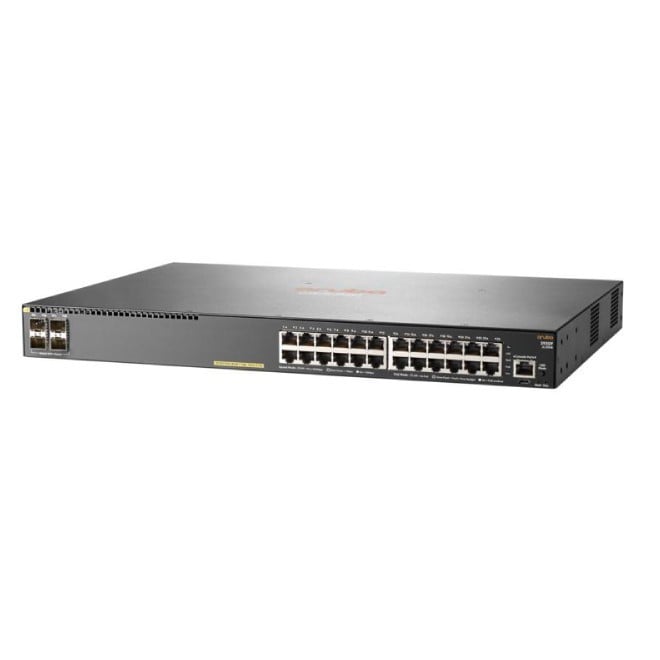 Aruba 2930F 24G PoE+ 4SFP+ Managed L3 Gigabit Ethernet (10/100/1000) Power over Ethernet (PoE) 1U Grey (JL255A)