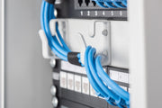 Modular Patch Panel, shielded, 12-Port Blank,1U,254mm (10") Rack Mount, black RAL 9005