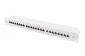 CAT 6A Patch Panel, shielded, 1U, 24-port, 8P8C, grey, 483 mm (19")