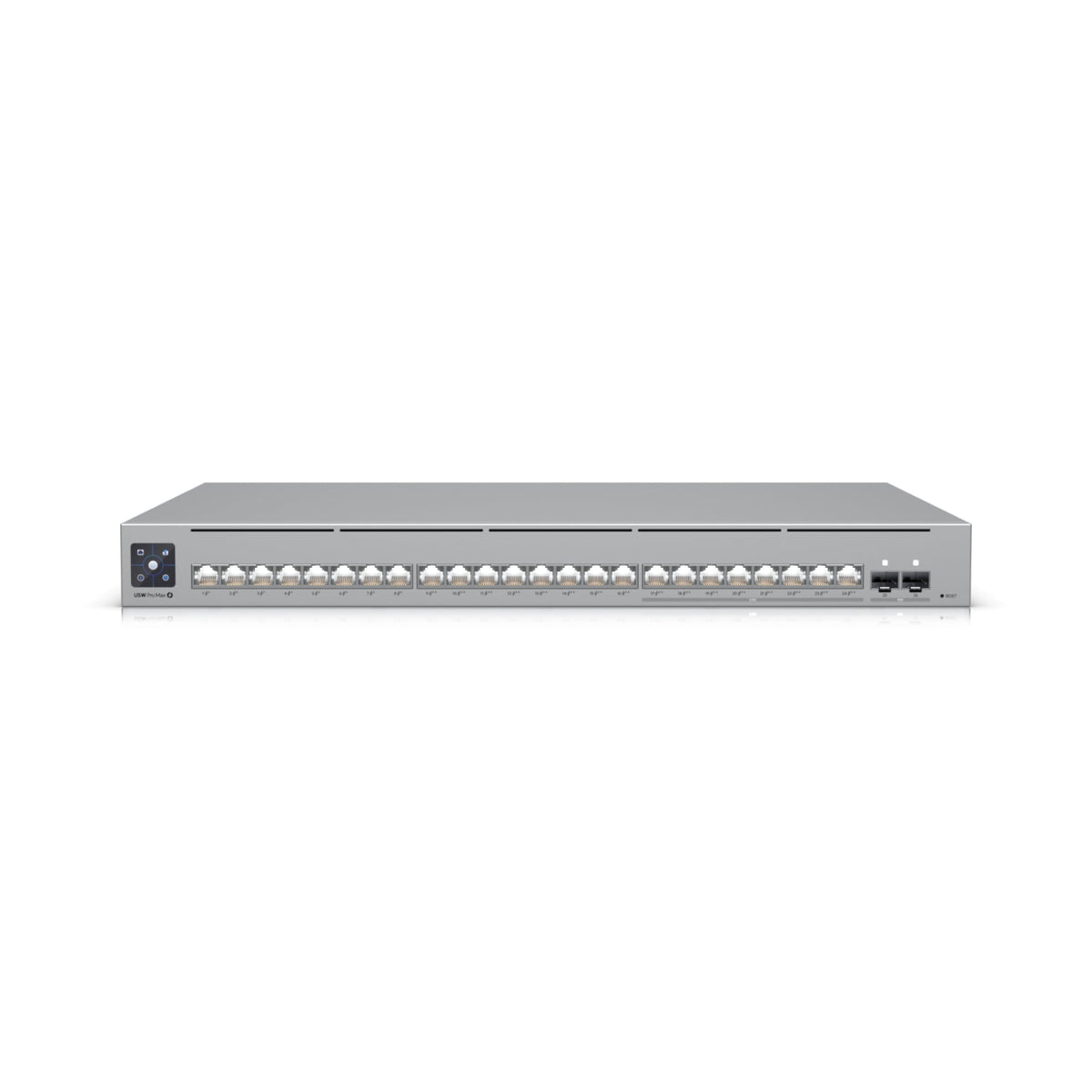 Ubiquiti USW-Pro-Max-24-PoE UniFi 24 port multi-gigabit PoE++ switch, with layer3 features and etherlighting