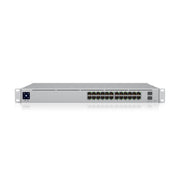 Ubiquiti Networks UniFi Pro 24-Port PoE Managed L2/L3 Gigabit Ethernet (10/100/1000) Power over Ethernet (PoE) 1U Silver (USW-PRO-24-POE)