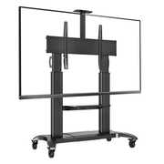 Video Conferencing Equipment Floor Stand for 60″-100″ Screen With Camera Tray and Codec Shelf image 0