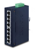 Planet IGS-801M IP30 Slim type 8-Port Industrial Manageable Gigabit Ethernet Switch (-40 to 75 degree C, dual redundant power input on 12-48VDC / 24VAC terminal