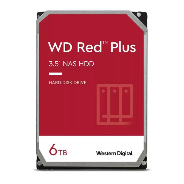 Western Digital WD Red Plus WD60EFPX - hard drive - 6 TB - SATA 6Gb-s