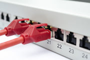 CAT 6A Patch Panel, shielded, 1U, 24-port, 8P8C, grey, 483 mm (19")