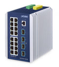Planet IGS-6325-16T4X IP30 Industrial L3 16-Port 10/100/1000T + 4-Port 10G SFP+ Managed Ethernet Switch (-40 to 75 C, dual redundant power input on 9~48VDC term