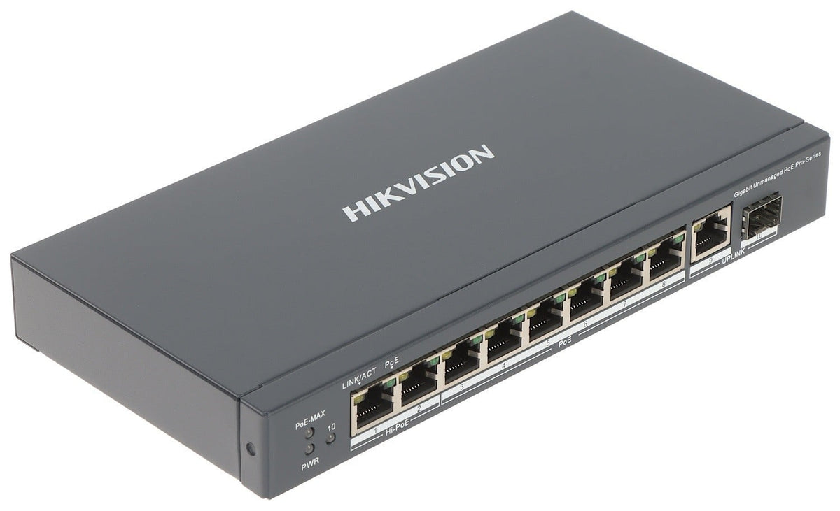 Hikvision DS-3E0510HP-E 8 Port Gigabit Unmanaged POE Switch