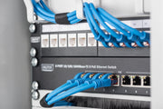 Modular Patch Panel, shielded, 12-Port Blank,1U,254mm (10") Rack Mount, black RAL 9005