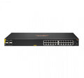 HPE Aruba 6100 Managed 24G 4SFP+ PoE+ 370W Switch