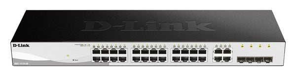 D-Link 28-Port Layer2 Smart Managed Gigabit Switch|green 3.0 24x 10/100/1000Mbit/s TP - Switch - Fiber Optic (DGS-1210-28/E)