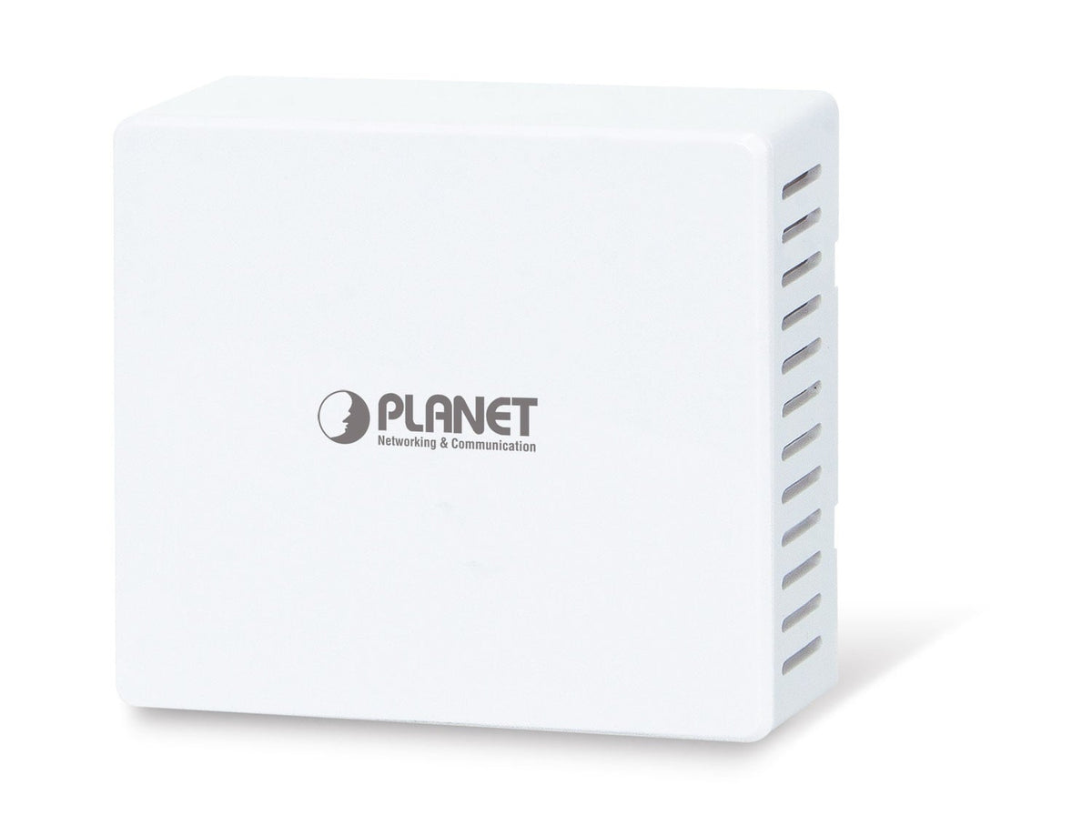 Planet WDAP-W1200E 1200Mbps 802.11ac Wave 2 Dual Band In-wall Wireless Access Point,  802.3at PoE PD, 3 10/100/1000T LAN, 1 RJ11, 802.1Q VLAN, supports NMS-500/