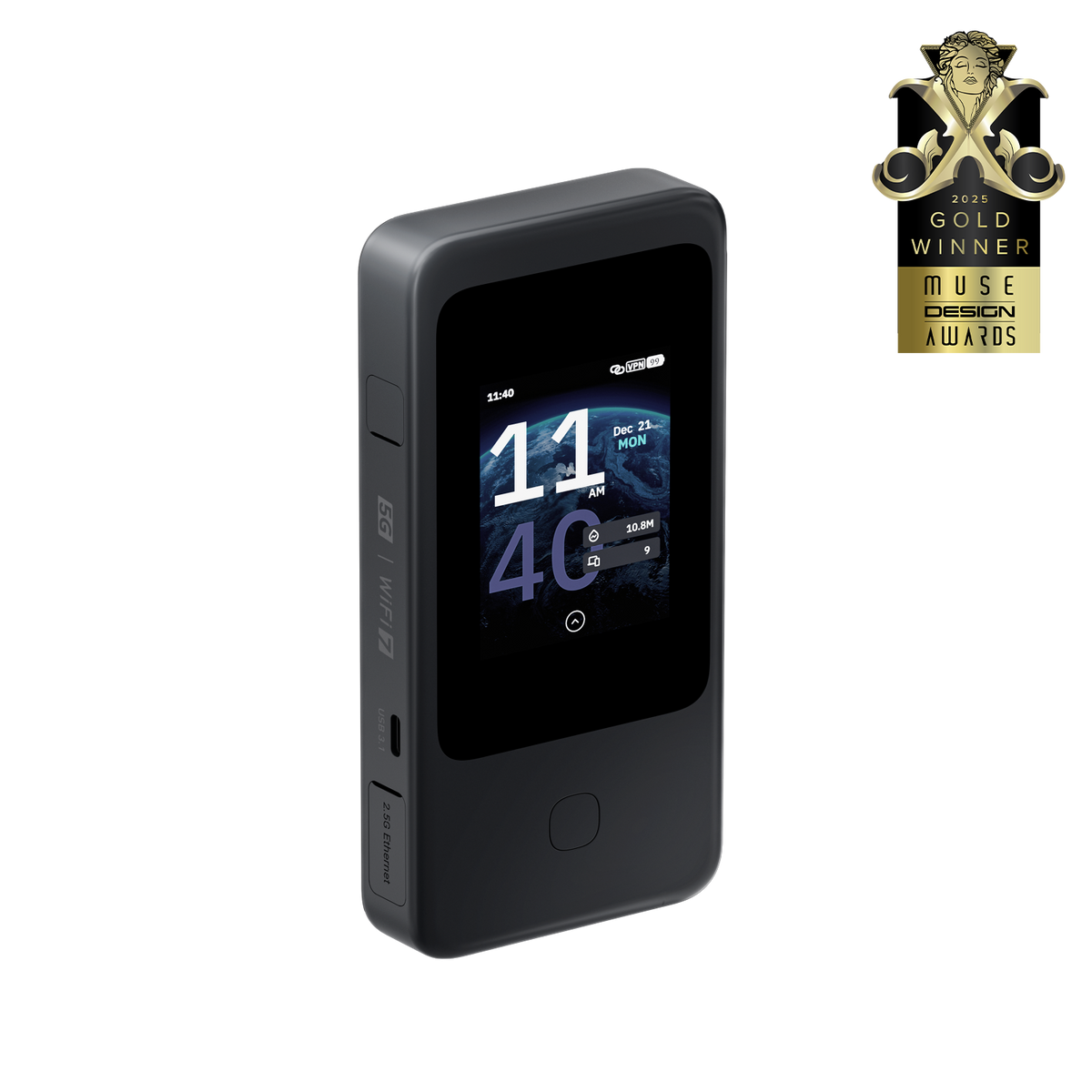 GL.iNet Mudi 7 (GL-E5800) 5G NR Tri-band Wi-Fi 7 Travel Router