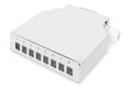 Din Rail Splice Box for 8 LC/DX couplers, Color grey