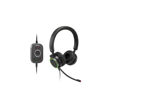 Snom A330D Dual Headset Wired Head-band Office-Call center USB Type-A Black