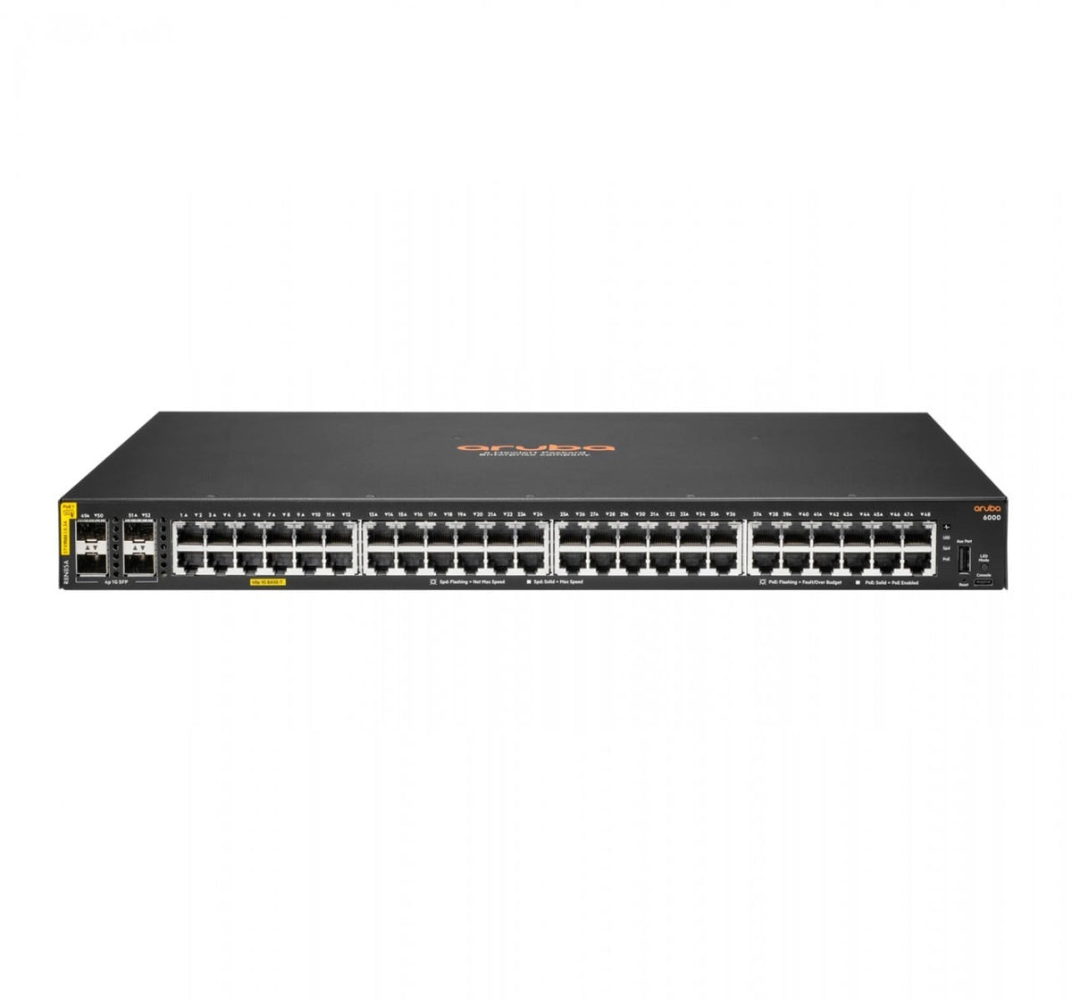 HPE Aruba 6000 Managed 48G 4SFP PoE+ 370W Switch