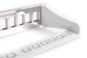 Modular Patch Panel, shielded, 12-Port Blank,1U,254mm (10") Rack Mount, grey RAL 7035